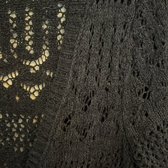 Aeropostale navy blue open stitch cardigan - Picture 2 of 4